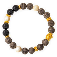 Brazalete en plata con Marfil de mamut