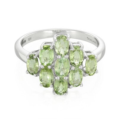 Anillo en plata con Turmalina Paraíba