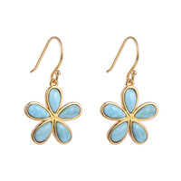 Pendientes en plata con Larimar