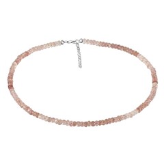 Collar en plata con Cuarzo Fresa