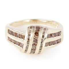 Anillo en oro con Diamante champán