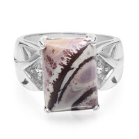 Anillo en plata con Jaspe Sonoran dendritas