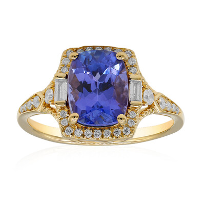 Anillo en oro con Tanzanita AAA (CIRARI)