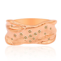 Anillo en oro con Diamante rosa de Francia de Argyle SI1