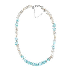 Collar en plata con Larimar