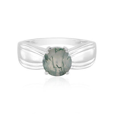 Anillo en plata con Ágata de musgo