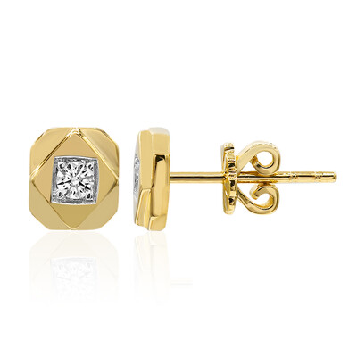 Pendientes en oro con Diamante IF (D) (Annette)