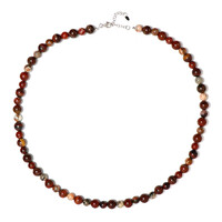 Collar en plata con Jaspe arco iris