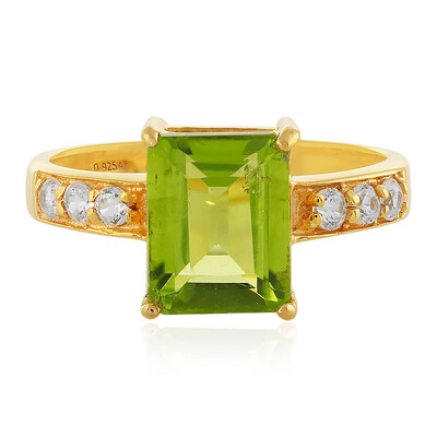 Anillo en plata con Peridoto