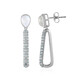 Pendientes en plata con Piedra de luna azul (KM by Juwelo)