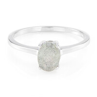 Anillo en plata con Labradorita
