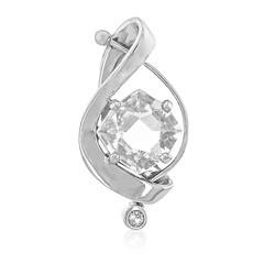 Colgante en plata con Cuarzo blanco