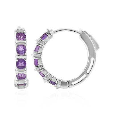 Pendientes en plata con Amatista
