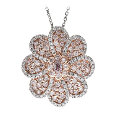 Collar en oro con Diamante rosa I1 (CIRARI)