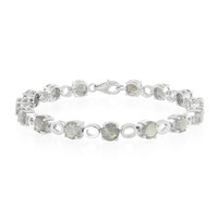 Brazalete en plata con Espectrolita
