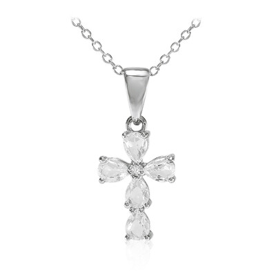 Collar en plata con Topacio blanco