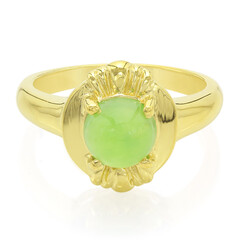 Anillo en plata con Crisoprasa imperial