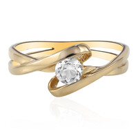 Anillo en plata con Topacio blanco