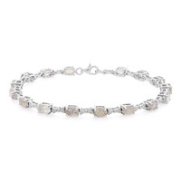 Brazalete en plata con Labradorita