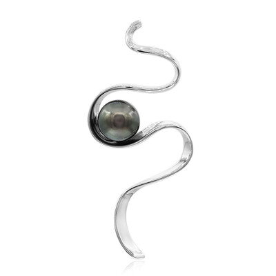 Colgante en plata con Perla cultivada de Tahití (MONOSONO COLLECTION)