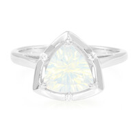 Anillo en plata con Cuarzo azul lunar
