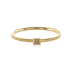 Anillo en oro con Diamante champán SI1