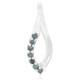 Colgante en plata con Diamante fantasía