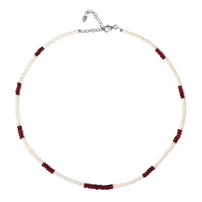 Collar en plata con Rubí