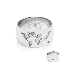 Anillo en plata con Diamante SI