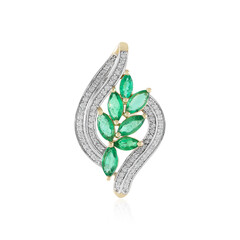 Colgante en oro con Esmeralda de Zambia (SUHANA)