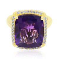 Anillo en plata con Amatista de Marruecos