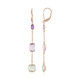 Pendientes en plata con Amatista Rosa de Francia (KM by Juwelo)