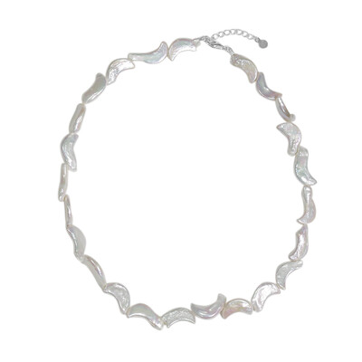 Collar en plata con Perla Keshi (TPC)