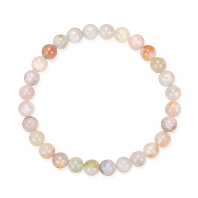 Brazalete con Ágata flor de cerezo