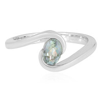 Anillo en plata con Cuarzo lago de la montaña