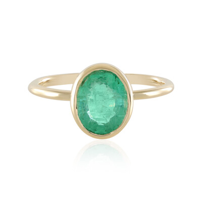 Anillo en oro con Esmeralda de Rusia