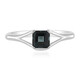 Anillo en plata con Topacio azul de Londres
