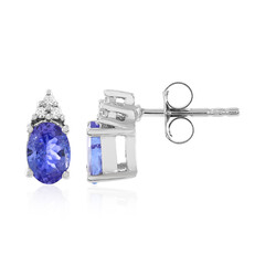 Pendientes en plata con Tanzanita
