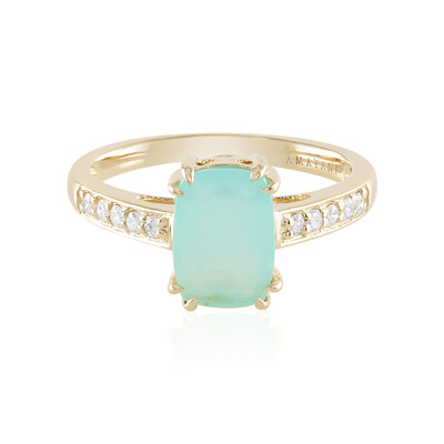 Anillo en oro con Ópalo Paraíba (AMAYANI)