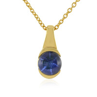 Collar en plata con Zafiro estrella azul
