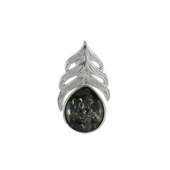 Colgante en plata con Ámbar báltico