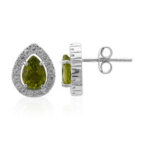 Pendientes en plata con Peridoto de Birmania