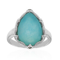Anillo en plata con Amazonita (Annette classic)
