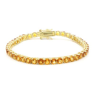 Brazalete en plata con Citrino de Madeira