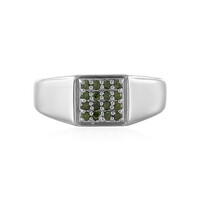 Anillo en plata con Diamante I3 verde