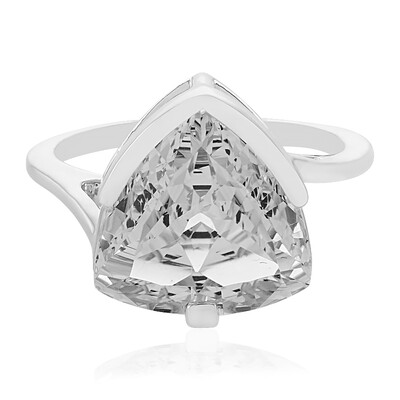Anillo en plata con Topacio blanco majestuoso (PHANTASIA)