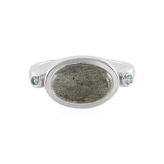 Anillo en plata con Labradorita azul de Maniry (KM by Juwelo)
