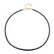 Collar en plata con Zafiro azul de Madagascar