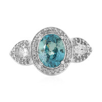 Anillo en plata con Zircón de Ratanak Kirí