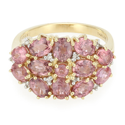 Anillo en oro con Zafiro Padparascha no calentado (AMAYANI)